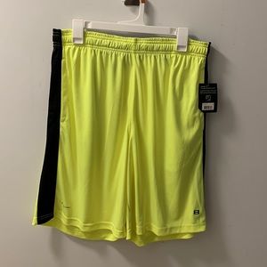 Neon green layer 8 training shorts